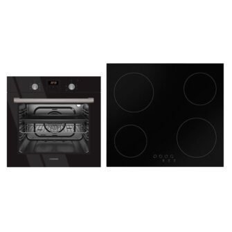 Eskimo ES3080BL / ES9390 Εντοιχιζόμενο Σετ Εστία Κεραμική + Φούρνος