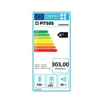 Pitsos PKNB49XIEP Ψυγειοκαταψύκτης NoFrost Inox - Image 3