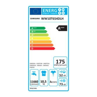 Samsung WW10T654DLH/S6 Πλυντήριο Ρούχων 10.5Kg - Image 7