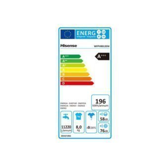 Hisense WFPV8012 ΕΜ Πλυντήριο Ρούχων 8Κg - Image 4