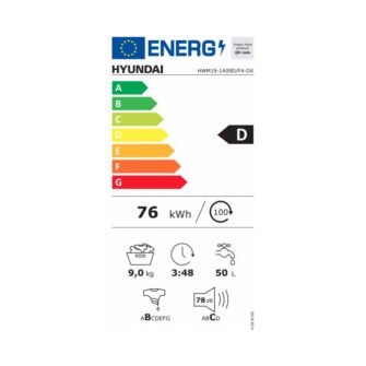Hyundai HWM19-1409D/F4-DX Πλυντήριο Ρούχων 9Kg - Image 6