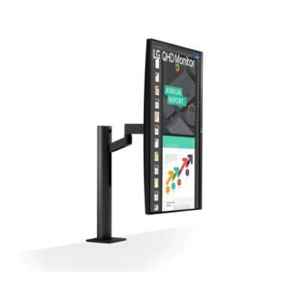 LG 27QN880-B 27" QHD Ergo Monitor Black - Image 9