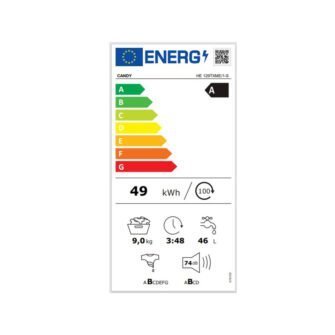 Candy HE 129TXME Πλυντήριο Ρούχων Εμπρόσθιας Φόρτωσης 9 κιλών - Image 3
