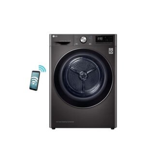 LG RC90V9JV2W Στεγνωτήριο 9kg Black Steel