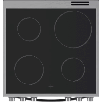 Indesit IS67V8CHX Κουζίνα με Κεραμικές Εστίες Inox - Image 3