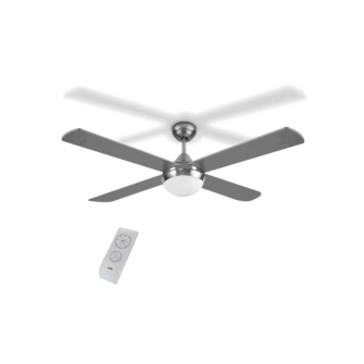 Life Norte Ανεμιστήρας Οροφής 122cm με Φως και Τηλεχειριστήριο Ασημί