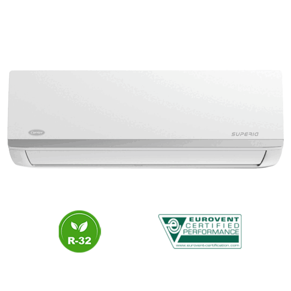 Carrier Superia 42QHG012D8SUP / 38QHG012D8SUP Κλιματιστικό Inverter 12000 BTU A++/A+++ με Ιονιστή και WiFi