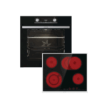Gorenje Bos6737E06BG + ECT43X Φούρνος άνω ή κάτω Πάγκου 77lt με Κεραμικές Εστίες Μαύρος