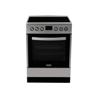 Juro-Pro Κουζίνα με Κεραμικές Εστίες 60cm Inox
