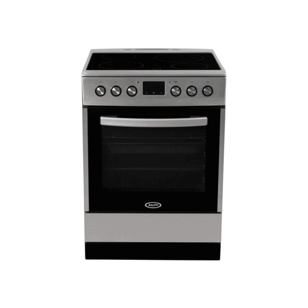 Juro-Pro Κουζίνα με Κεραμικές Εστίες 60cm Inox