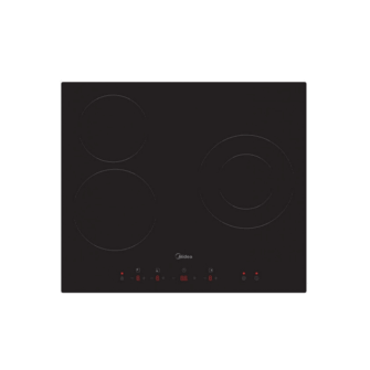 Midea MCH520T157K0 Εντοιχιζόμενη Κεραμική Εστία 3 θέσεων