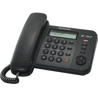 Panasonic KX-TS 580EX2B Ενσύρματο Τηλέφωνο Γραφείου Μαύρο