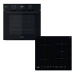 Whirlpool OMSK58RU1SB + WB S2560 N Φούρνος άνω Πάγκου 71lt με Επαγωγικές Εστίες Μαύρος