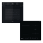 Whirlpool OMSK58RU1SB + WB S2560 N Φούρνος άνω Πάγκου 71lt με Επαγωγικές Εστίες Μαύρος