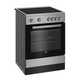 Beko FSM 67010 GX Κουζίνα 65lt με Κεραμικές Εστίες 60cm Inox