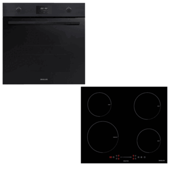 Davoline PDX 6012 BL + IND 7204 Σετ Φούρνος + Εστία