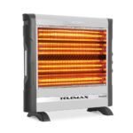 Telemax Pedigree Θερμάστρα Χαλαζία Ασημί 2800W