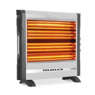 Telemax Pedigree Θερμάστρα Χαλαζία Ασημί 2800W