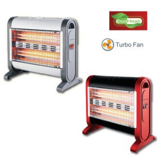 Telemax QH-1601-WG Θερμάστρα Χαλαζία Λευκή/Γκρι 1600W - Image 2