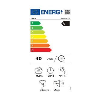 Candy BR49SBL8-S Πλυντήριο Ρούχων 9kg - Image 3