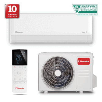 Inventor NRI-24WFI/NRO-24 Nura Κλιματιστικό Inverter 24.000 BTU A++/A+++